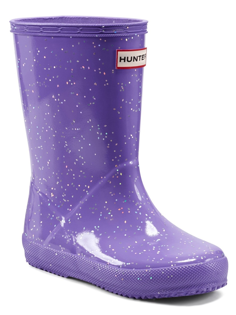 Hunter Toddler Purple Glitter Rain Boot
